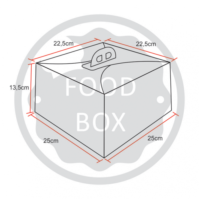 FP436 - Embalagem para Bolo até 2Kg - 100 unidades